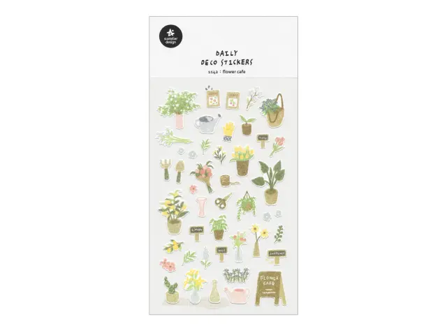 Suatelier Stickers 1142 - Flower Cafe