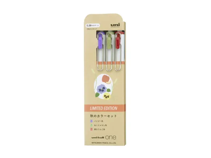Uni-ball One Gel Pen Set 0.38 mm - Fall Colors