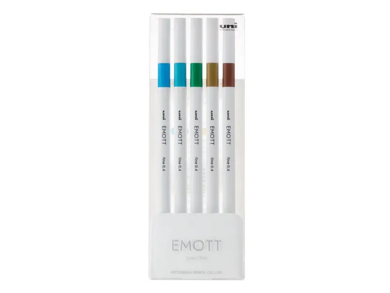 Uniball EMOTT Fineliner Marker Set 04 - Island Color