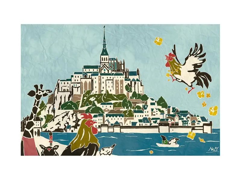 Who Mails Postcard - Mont Saint Michel France