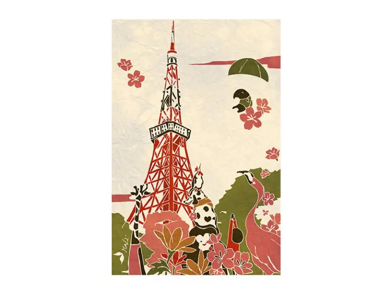 Who Mails Postcard - Tokyo Tower
