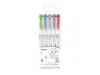 Zebra Mildliner Brush Double Sided Marker Pen Set - Cool Colors