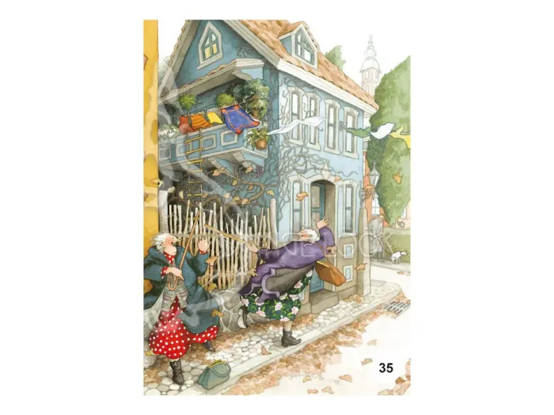 Inge Löök Postcard Old Ladies - 35