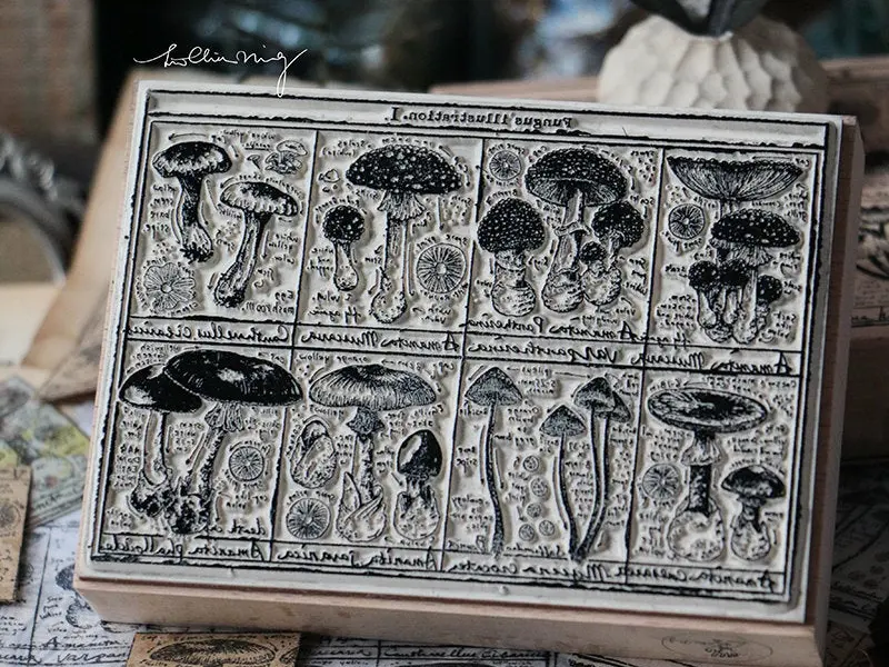 Lin Chia Ning Stamp Mushroom - Fungus Notecard I