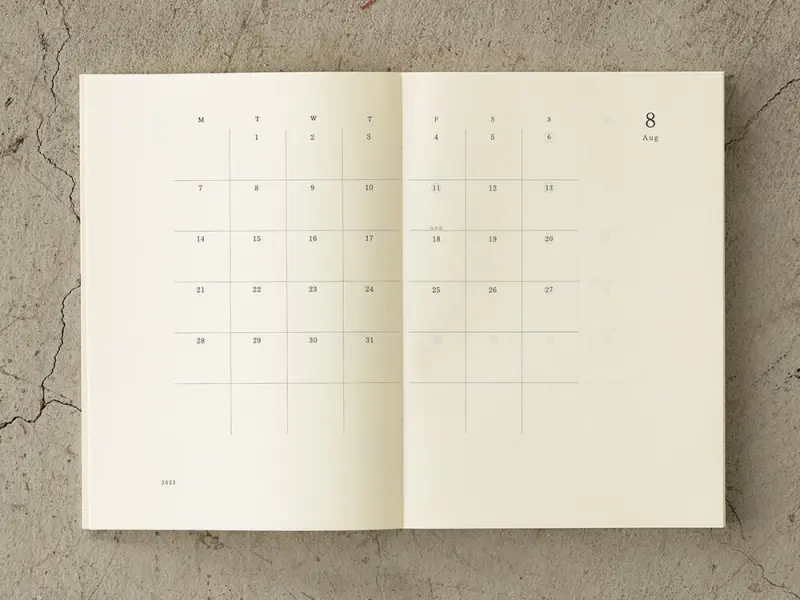 2023 MD [A5 Thin] Notebook Diary