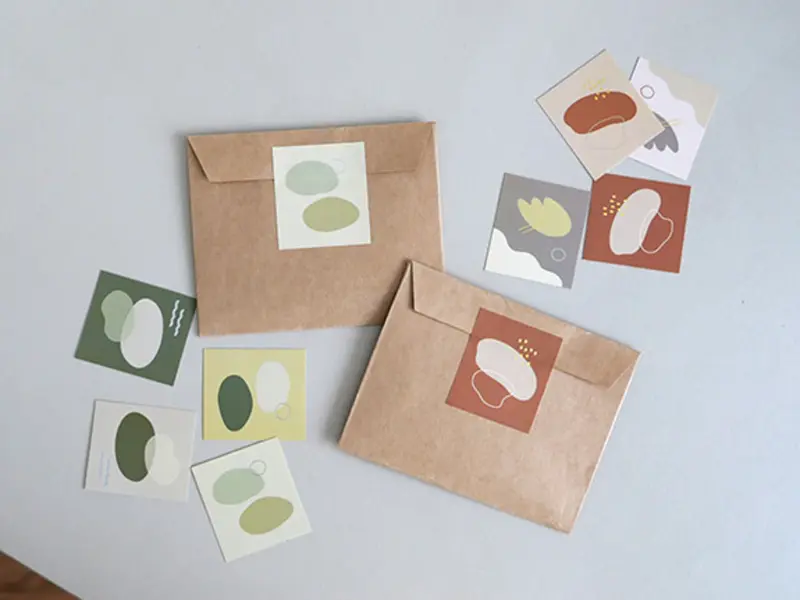 Deco Stickers Plain.49 - Abstract Red