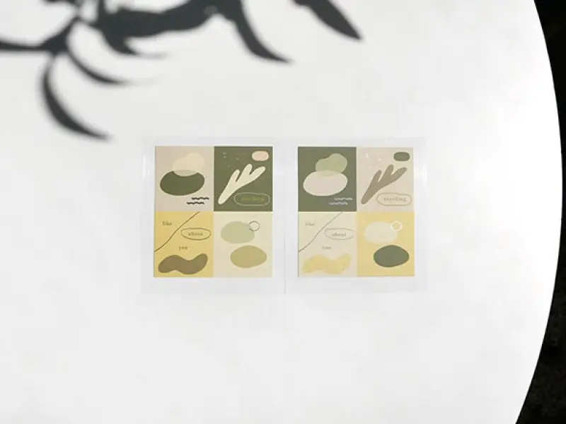 Deco Stickers Plain.50 - Abstract Green