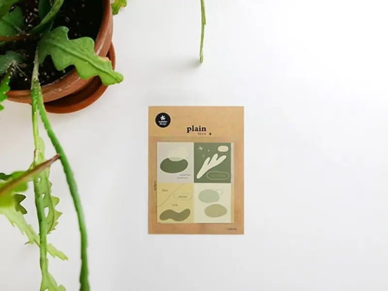 Deco Stickers Plain.50 - Abstract Green