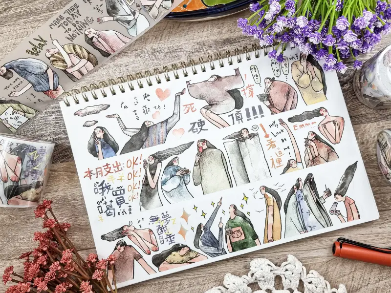 Ding Idako Matte PET Tape - Daisy Diary