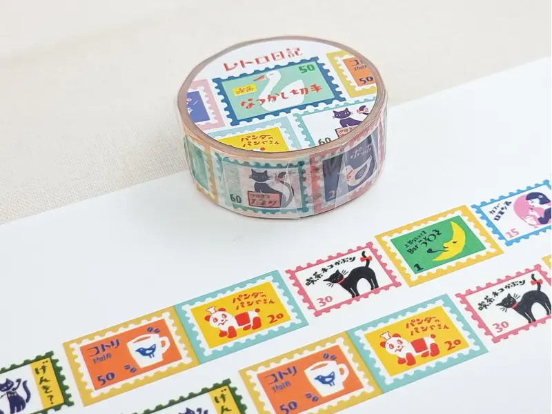 Furukawa Paper Japanese Washi Tape - Nostalgic Stamp