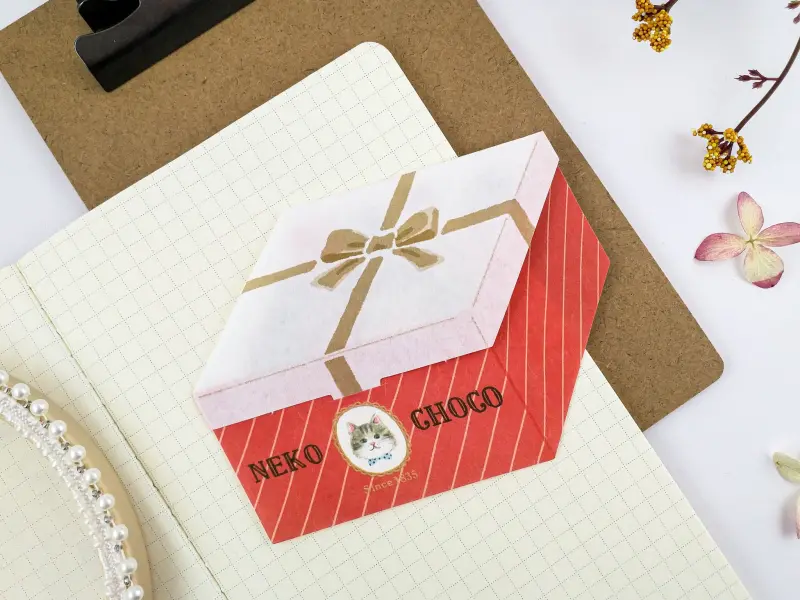 Furukawa Paper Die Cut Mini Letter Gift - Chocolate