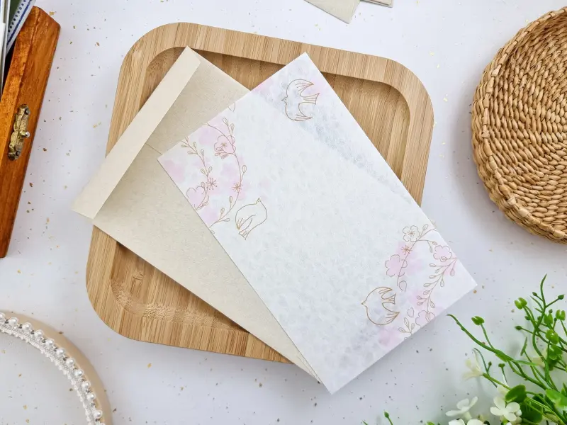 Furukawa Paper Mini Letter Set - Sakura Wreath