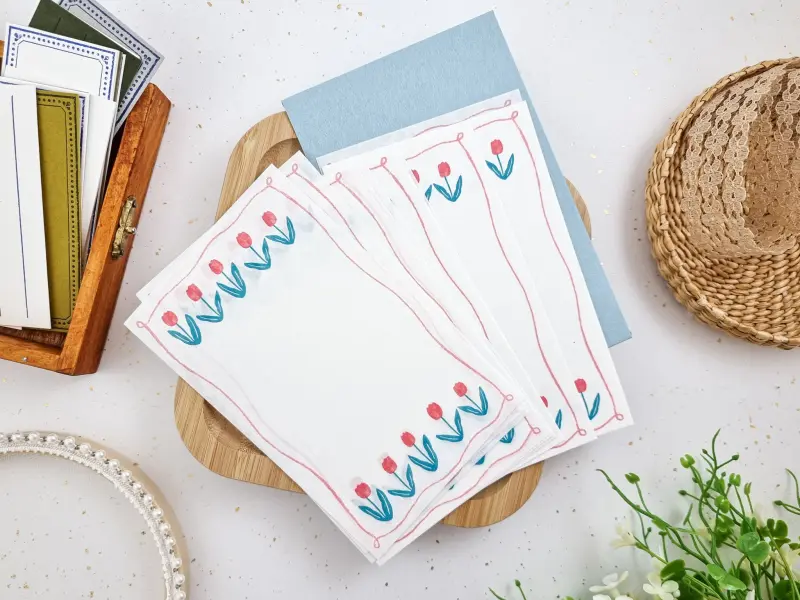 Furukawa Paper Mini Letter Set - Tulips