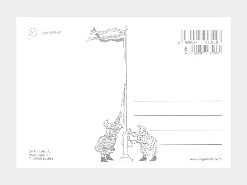Inge Löök Postcard Old Ladies - 56