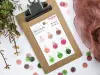 Kamio | Color Dot Tracking Paper Stickers - Cherry Blossoms