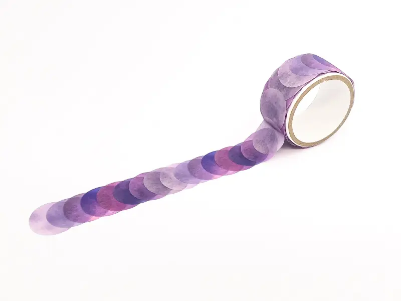 Kamio Color Swatch Washi Sticker Roll - Purple