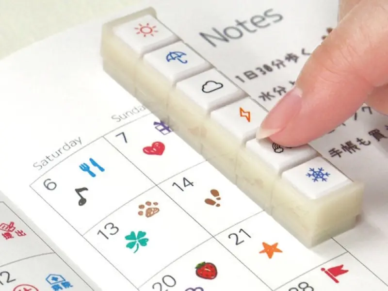 Kodomo no Kao Pochitto6 Push-Button Stamp - Recommend