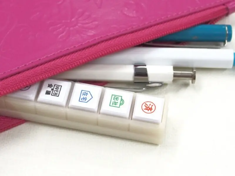 Kodomo no Kao Pochitto6 Push-Button Stamp - Simple Mark