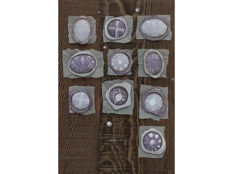 Lin Chia Ning Stamp Set - Stationery Vol.1