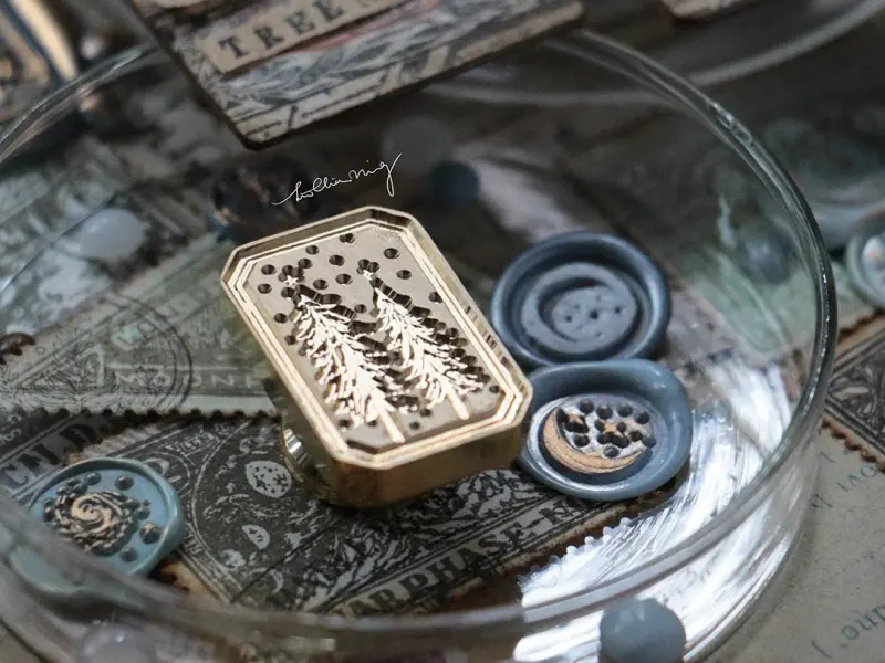 Lin Chia Ning Wax Seal Stamp - Trees