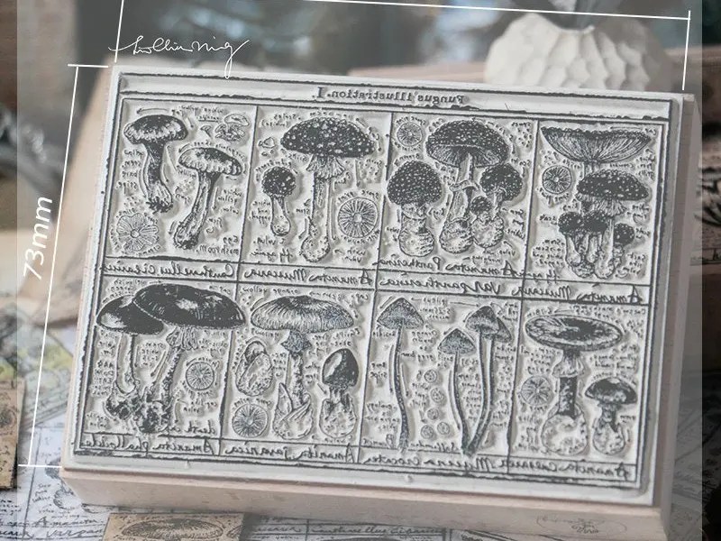Lin Chia Ning Stamp Mushroom - Fungus Notecard I