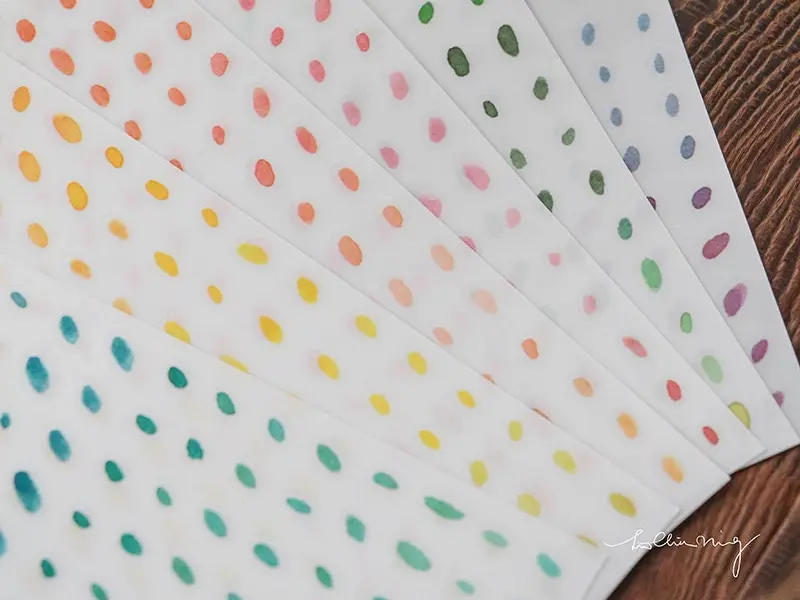 Lin Chia Ning Print-On Stickers - Color Dots