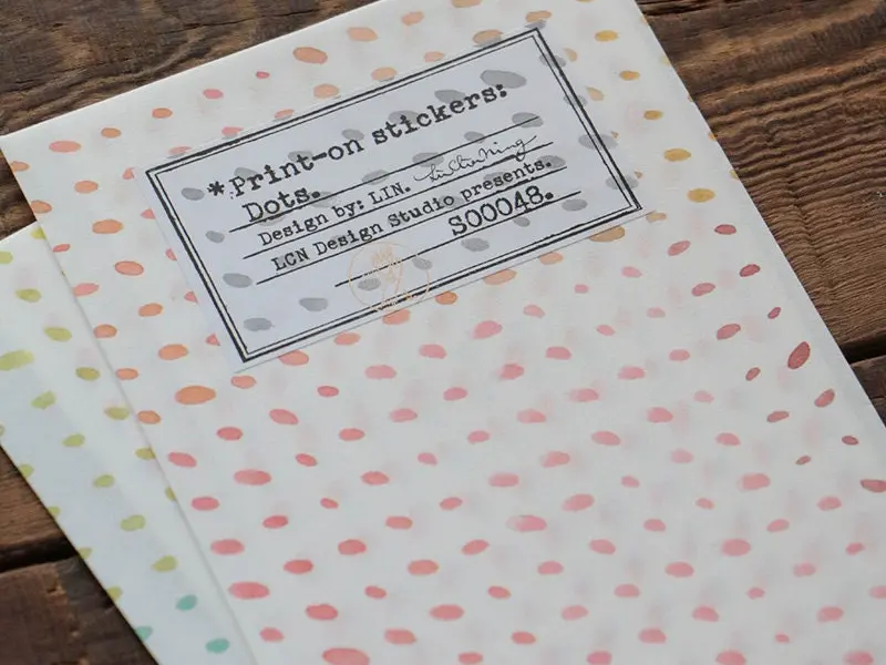 Lin Chia Ning Print-On Stickers - Color Dots