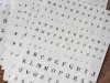 Lin Chia Ning Print-On Stickers - Letters And Numbers