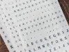 Lin Chia Ning Print-On Stickers - Letters And Numbers