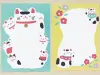 Masao Takahata Letter Paper - Happy Lucky Cat