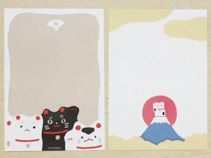 Masao Takahata Letter Paper - Happy Lucky Cat