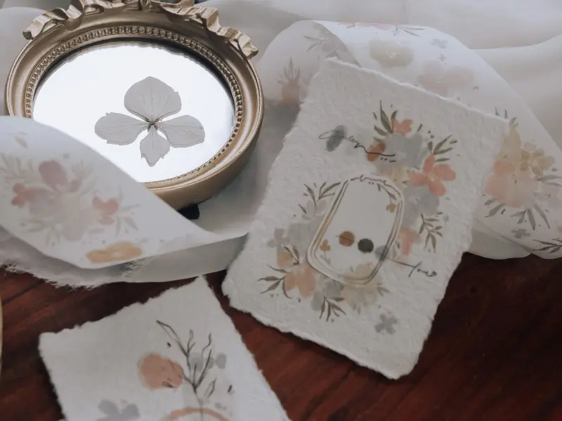 Meow Illustration Washi Tape Floral - Candy Candy