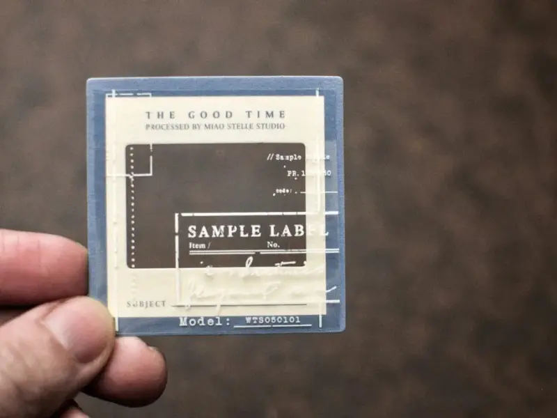 Miao Stelle Glossy PET Tape - Vintage Label 3 (White)