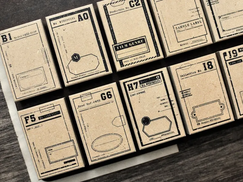 Miao Stelle Stamp Vintage Label - H7