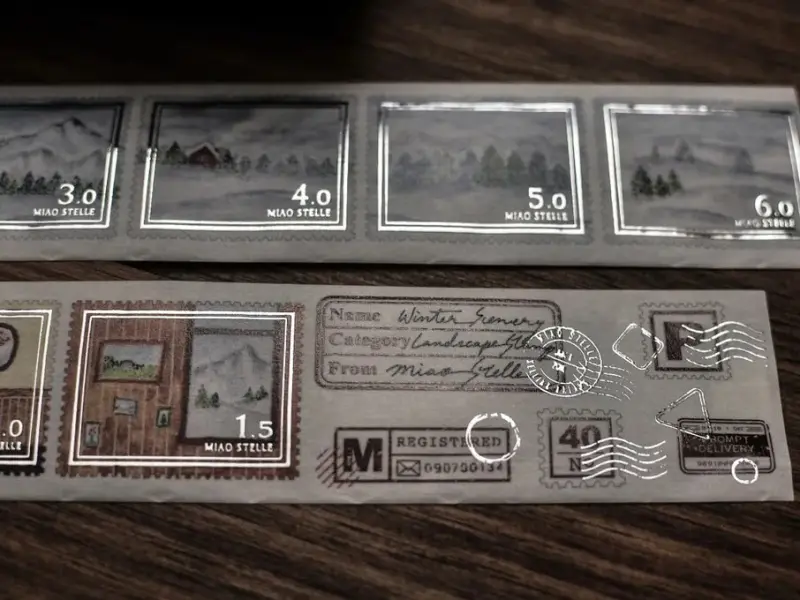 Miaostelle Washi Tape - Winter Stamp