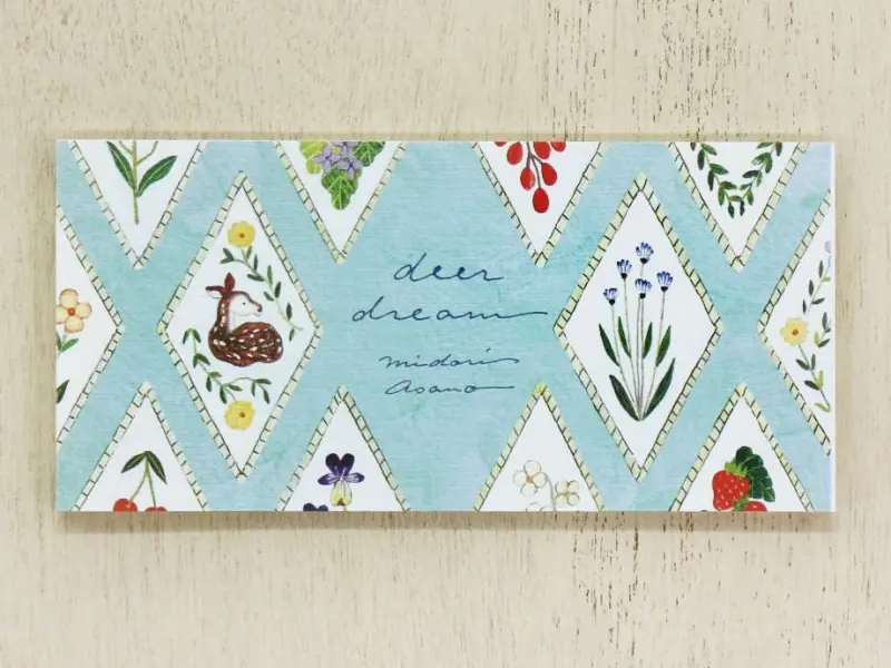 Midori Asano Notepad - Deer And Flowers