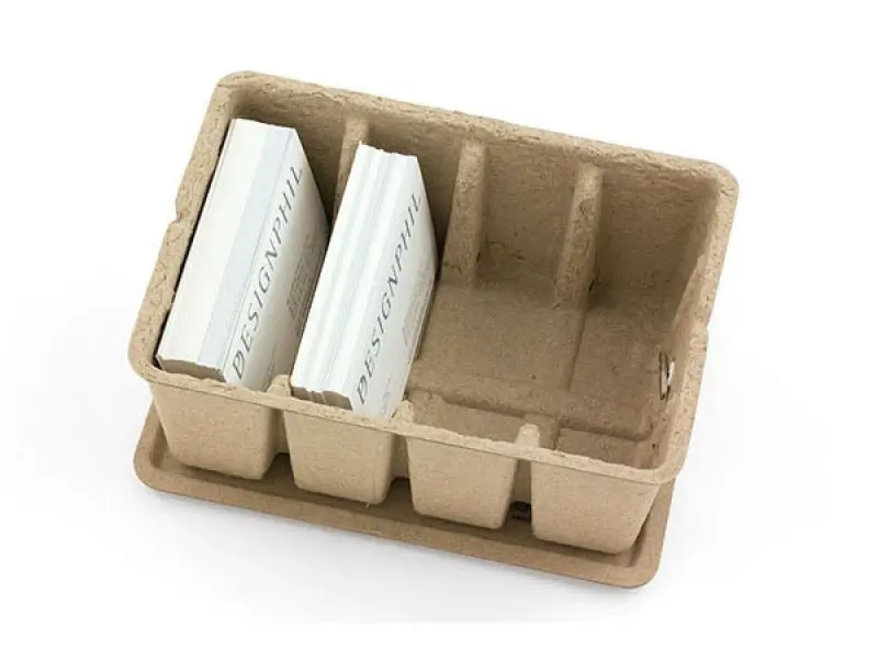 Midori Pulp Card Box - Beige