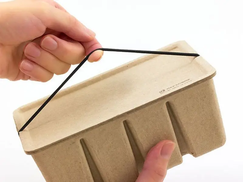 Midori Pulp Card Box - Beige