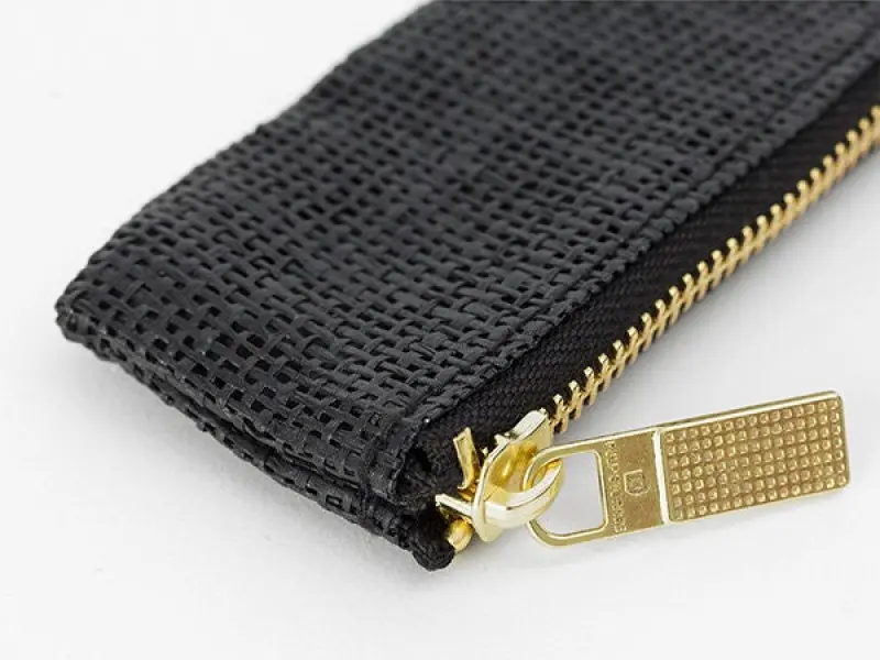 Midori Pulp Paper Cord Pen Case - Black