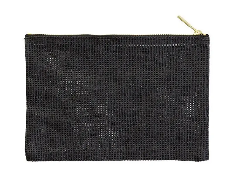 Midori Pulp Paper Cord Pen Pouch - Black