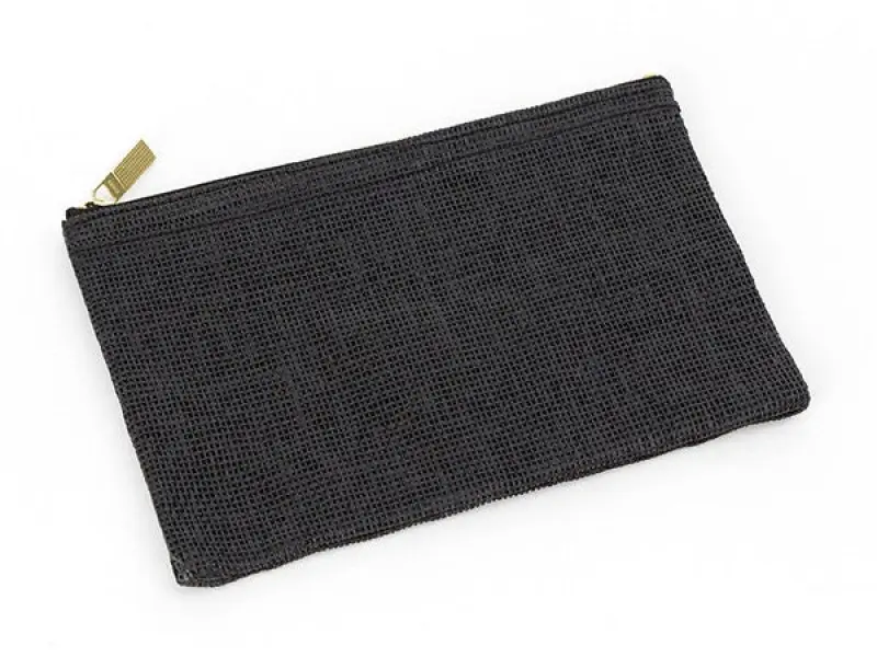 Midori Pulp Paper Cord Pen Pouch - Black