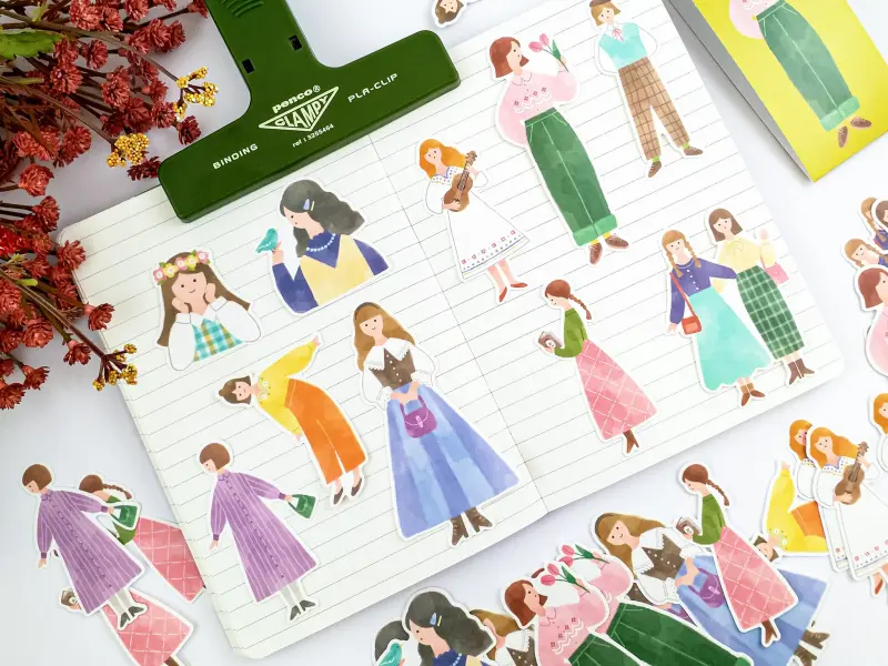 Amie Sticker Flakes - Retro Girl
