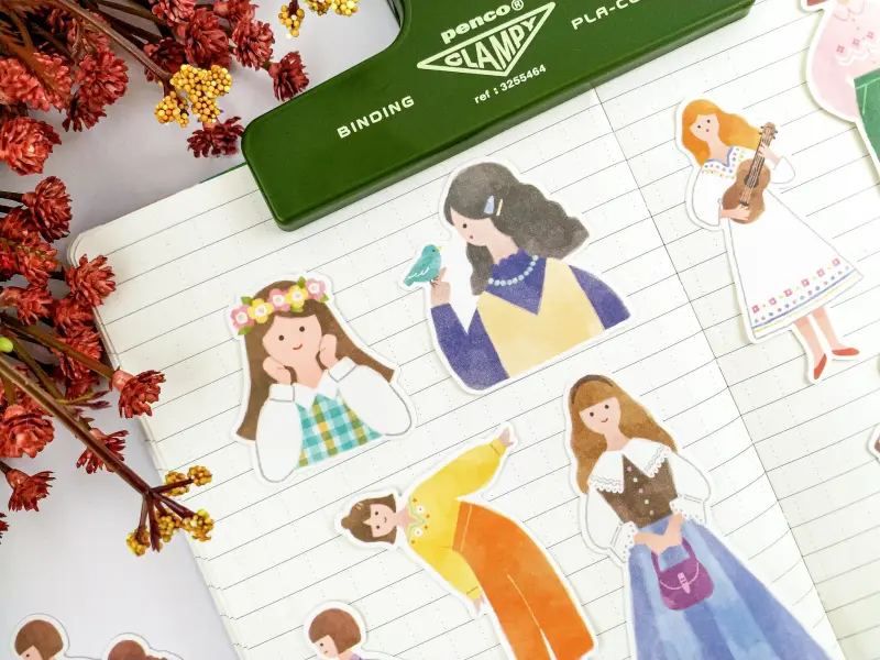 Amie Sticker Flakes - Retro Girl