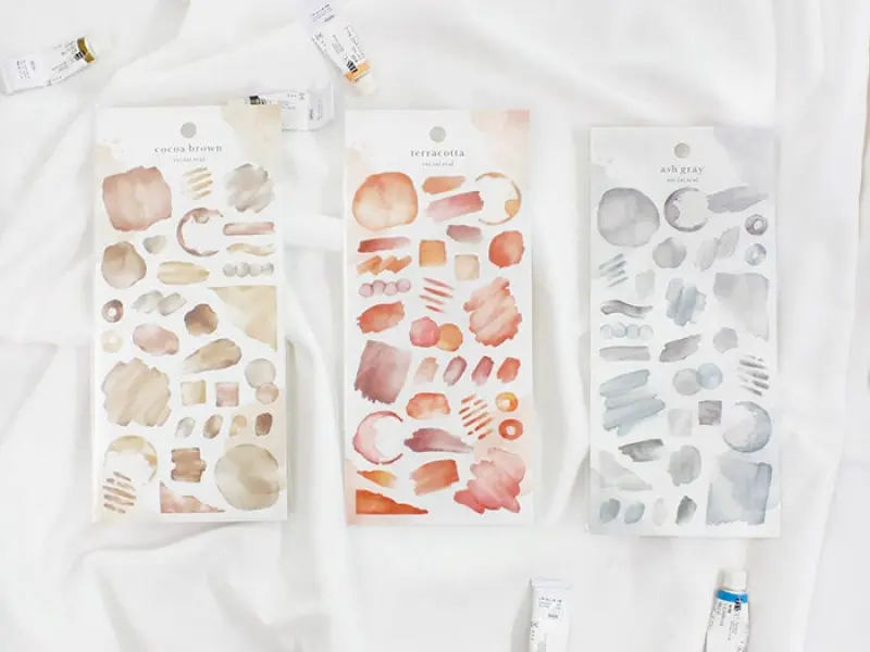 Mindwave | Stickers Watercolor Splash - Terracotta