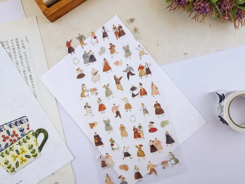 Mindwave Washi Stickers Cozy - People