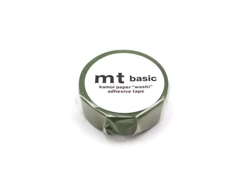 MT Basic Washi Tape - Matte Olive Green