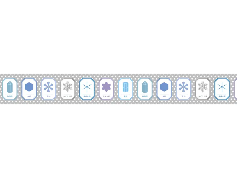 MT Christmas Washi Tape - Shape Of Snow