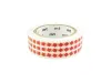 MT Deco Washi Tape - Roll Square Red