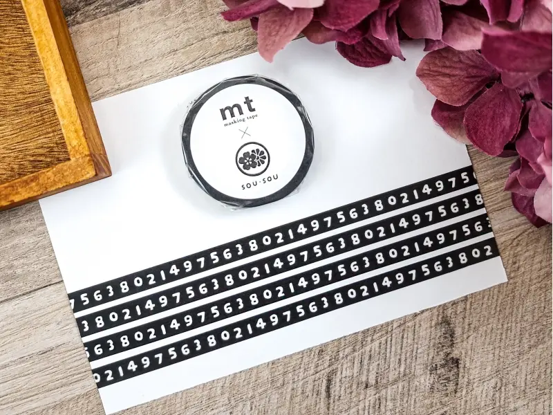 MT x Sou Sou Slim Washi Tape Numbers