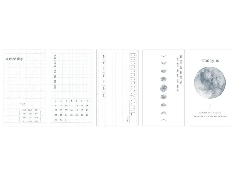 MU Dyeing Tracing Paper - Moon Phase Calendar